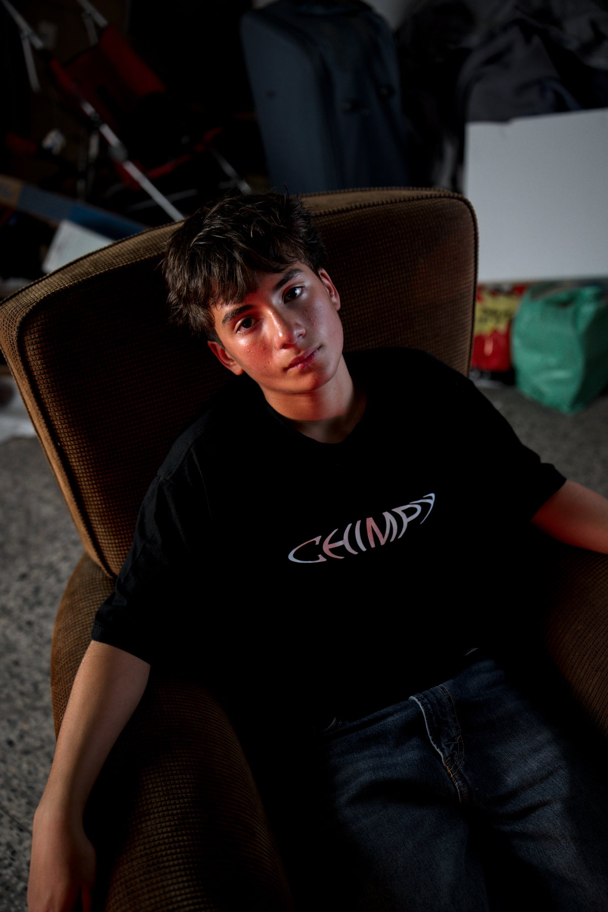 CHIMPY BLACK TEE